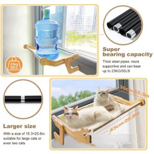 Buy cheap Cat Hammock Window Cat Bed Hanging Type Cat Window Bed Amazon Wooden Hammock Cat Pet Cat Climbing Hanging Bed from wholesalers