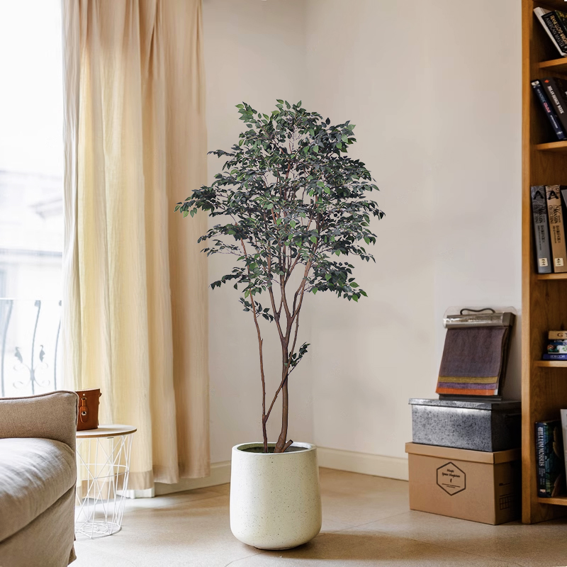 Buy cheap Wholesale Bonsai Fake Indoor Banyan Tree Silk Leaf 5 FT artificial ficus tree indoor for Decoration from wholesalers