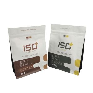 Buy cheap Flat Bottom Protein Powder Packaging Bags Square Shape Coffee Pouches from wholesalers