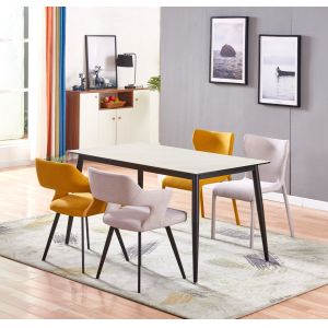 Buy cheap Grey Rectangle Luxury Real Natural 50kgs Marble Top Dining Table from wholesalers