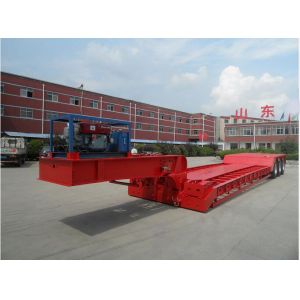 Buy cheap Detachable Hydraulic Gooseneck Lowbed Semi Trailer for Heavy Duty Transportation from wholesalers