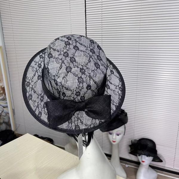 Quality Millinery Supplies Sinamay Mesh Feather Fascinator Hat for sale