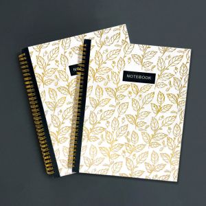 Dot-Grid Paper Layout Custom Notebook Embossed Design For Note-Taking In Office