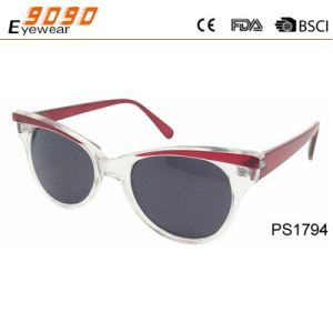 Buy cheap 2017 new round  Lady sunglasses, made of plastic, with UV 400 Protection Lens from wholesalers