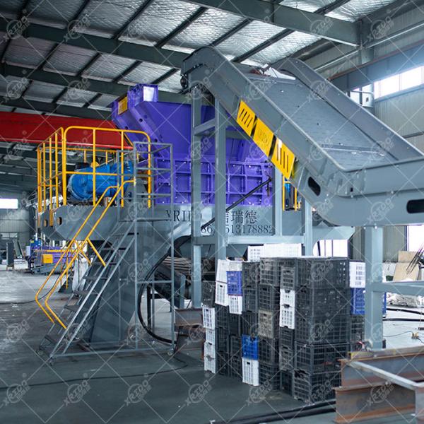 Quality Automatic Copper Aluminum Radiator Shredder 55kW Recycling Machine for sale