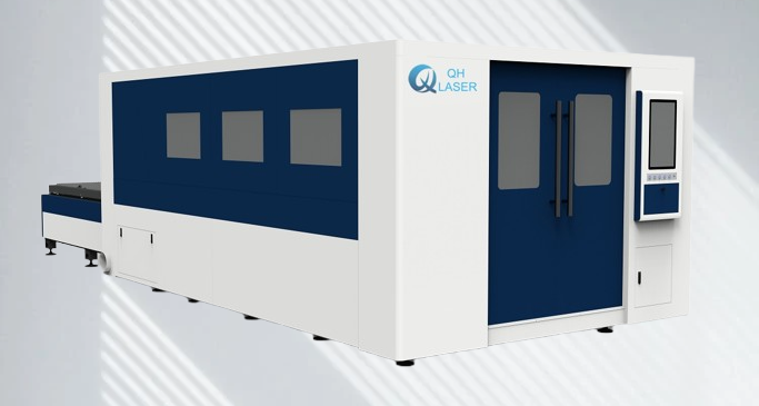 Buy cheap QH - 6015FB Dual-platform Enclosed Laser Cutting Machine product