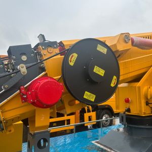 Auto Spring Driven Hydraulic Hose Reel With 2 Hoses High Pressure Customized