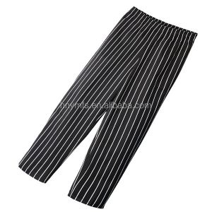Buy cheap Unisex Executive Chef Black Cargo Chef Pants Chalk Stripe from wholesalers