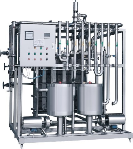 Sliver Color Milk Pasteurization Equipment , Milk Pasteurisation Machine