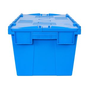 Customized Logo 600x400x315mm Plastic Moving Crate Tote Box for Transport and