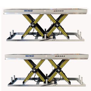 Heavy Duty Hydraulic Scissor Lift Tables 4 Ton Large Double Scissor Lift Tables