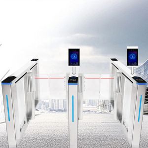 Buy cheap Library Turnstile Security Gate Automatic Rfid Qr Barcode Swing IC/ID Access Control from wholesalers