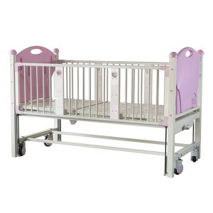 China Powder Coated Kids Hospital Bed With Detachable ABS Head Foot on sale