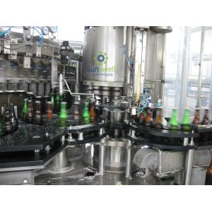 Rotary Automatic Beer Filling Machine , Multi-Head Volumetric Filling Machine