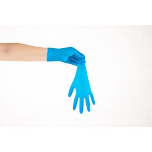 Buy cheap Blue Food Grade Disposable Nitrile Glove Strong Nitrile Gloves from wholesalers