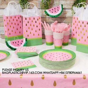 Buy cheap Fruit Party Decoration Tableware Disposable Paper Plate Set Fruit Punch Theme Party Supplies product