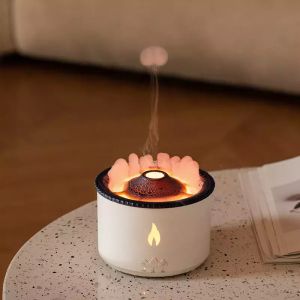 Buy cheap 1 Sample Ok Volcano Flame Humidifier Led Color Flame Effect Ultrasonic Aroma Oil Diffuser For Hotel Home Dropshipping from wholesalers