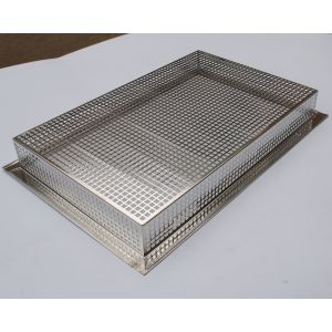 Food Industry FDA Ss201 3cm Wire Mesh Tray