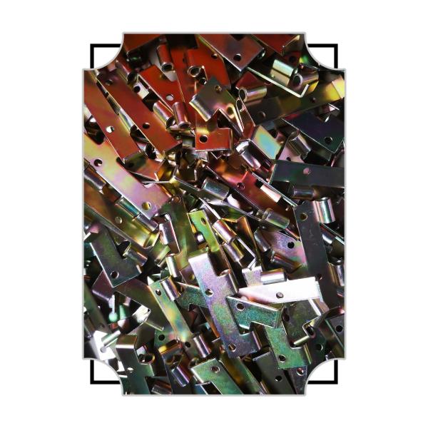 Quality Custom Zinc-Plated Stamped Brackets | Sheet Metal Mounting Tabs with Holes | Corrosion-Resistant Steel Hardware for Electrical, Automotive & Industrial Use for sale