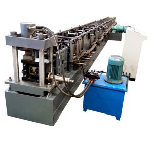 Shelf Rack Upright Forming Machine With Hydraulic Punching Galvanized Steel 1.2