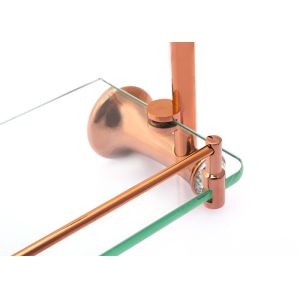 Buy cheap Bathroom Accessory Single Glass Double  Plate Rose Gold  Zinc Alloy and Crystal from wholesalers