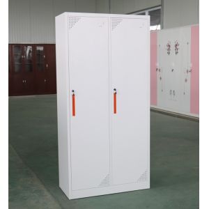 Buy cheap Knock Down 2 Door Metal Office Lockers Customizable Ventilation from wholesalers