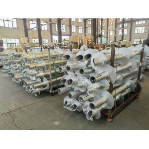 Buy cheap Construction Engineering Hot Dip Galvanized Round Pipe Helical Piles Q355 from wholesalers