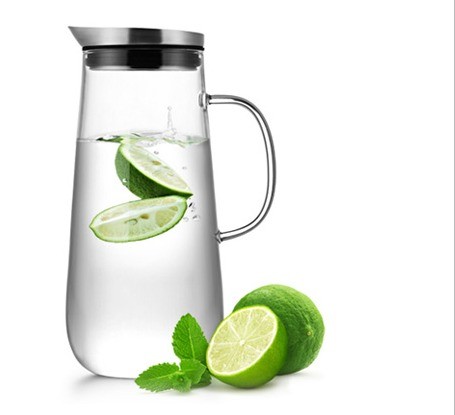Buy cheap Boiling Cooling Crystal Water Pitcher Juice Pitcher With Lid 1250ml from wholesalers