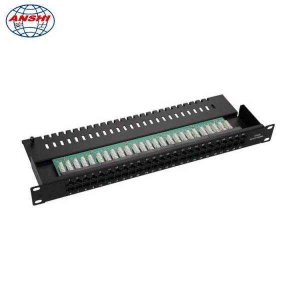Buy cheap 25 / 50 Port CAT3 RJ11 Voice Patch Panel 6P4C Type Krone / 110 IDC from wholesalers
