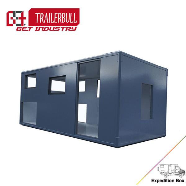 Quality Rectangle FRP Sandwich Box Expedition Truck Camper for sale