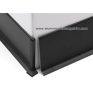 Buy cheap Modular Matt Black Aluminium Coved / Wall Skirting With 10cm Height from wholesalers
