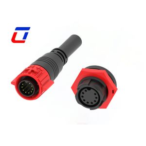 9 Pin Data Connector M19 IP67 Waterproof Connector For LED
