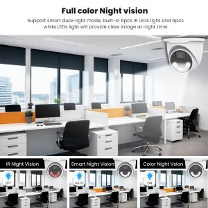 Indoor 4MP IP CCTV Network Camera AI Human Motion Dual Light Night Vision
