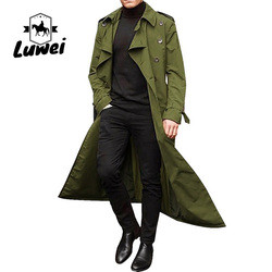 Custom Windbreaker Button Polyester Windbreaker Mens Utility Overcoat Abrigos