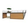 Buy cheap Main Structure Galvanized Steel Square Tubes 40FT 20ft Luxury Container Room Sales Booth Coffee Shop Guard Box Office Bar from wholesalers