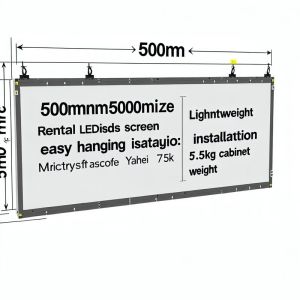 Buy cheap 500mm*500mm Panel Size Rental LED Display Screen Lightweight and Easy Hanging Installation 7.5kg Cabinet Weight from wholesalers