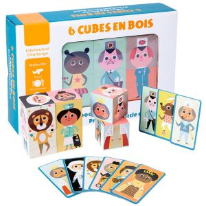 Buy cheap Particles Combination 5cm Puzzle Blocks Wooden Toys For Toddlers from wholesalers