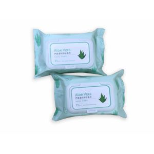 Buy cheap Aloe Vera Mild Makeup Remover Wet Wipes No Alcohol No Fluorescent from wholesalers