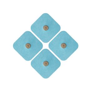 QS-TECH physical therapy electrode pad 5x5cm snap button electrode