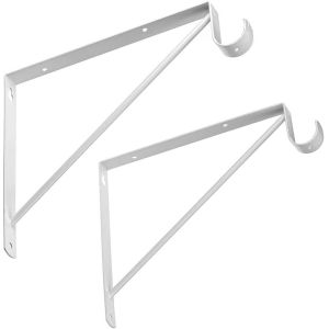 Buy cheap Standard Closet Shelves Bracket with Rod Shelving Support and Screws Easy Installation from wholesalers