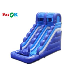 Buy cheap Amazing Fun Tarpaulin Inflatable Water Slide With Pool Bounce Slide Inflatable Water Slides For Kids from wholesalers