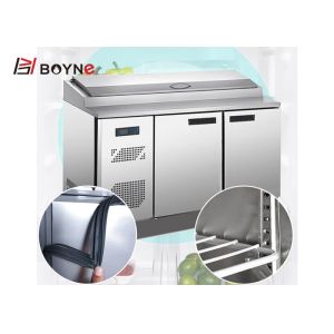 Buy cheap 330w Commercial Refrigeration Equipment Pizza Working Table Refrigerator from wholesalers
