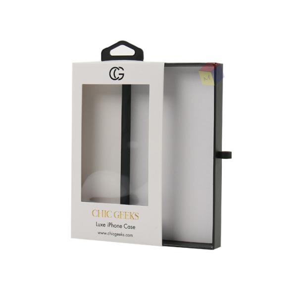 Quality Recyclable Paper Mobile Cover Packaging Box Waterproof Customized With Hanger for sale