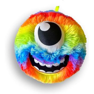 Buy cheap Inner Ball Material PVC Plush Rainbow Face Fur Ball Mascot for Custom Requirements from wholesalers