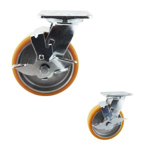 Buy cheap 880LBS PU Aluminium Core 150mm Trolley Heavy Duty Casters from wholesalers