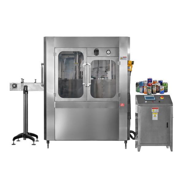 Aluminum Tin Automatic Canning Machine 6 Spindle Can Filling Equipment