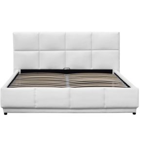 Buy cheap Optional Color Faux Leather Gas Lift Storage Bed With LED Light For Good Sleeping from wholesalers