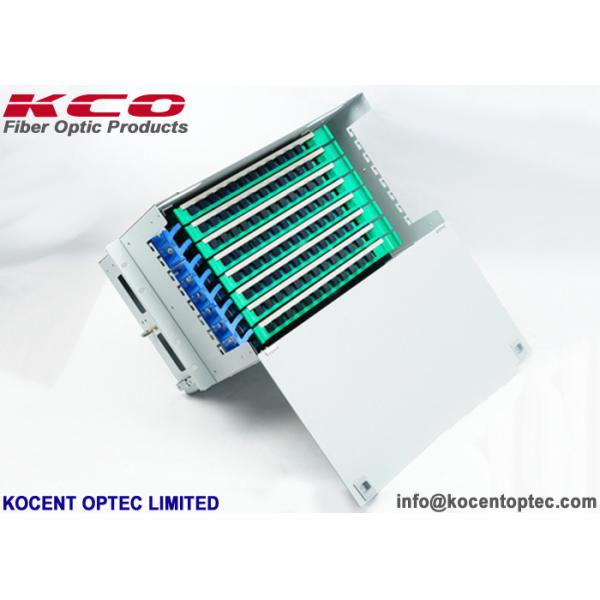 Buy cheap 96 Core 19'' Standard Rack Mount Fiber Optic Terminal Box with 48 Fibers Capacity from wholesalers