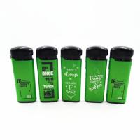 Buy cheap Refillable Dongyi Windproof Gas Lighter with Flip Cover EUR Style and Standard product