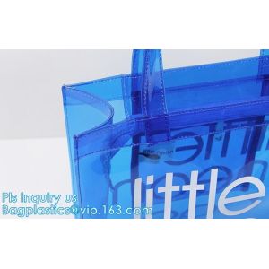 Buy cheap PVC Tote Shopper Square Handbag Ladies Shoulder Beach Bag, pvc waterproof shoulder beach bag with two bags, handle shoul from wholesalers